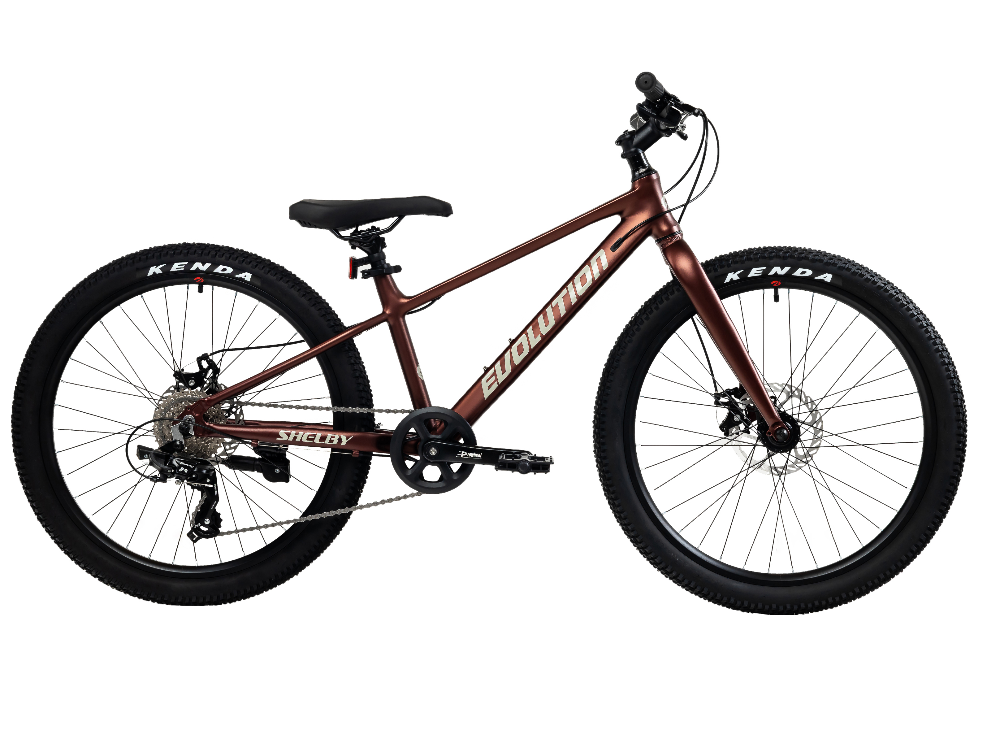 EVOLUTION Велосипед 24" EVOLUTION SHELBY MD, 12.5", алюм, 8 ск, rigid fork, бордовый матовый, 2026