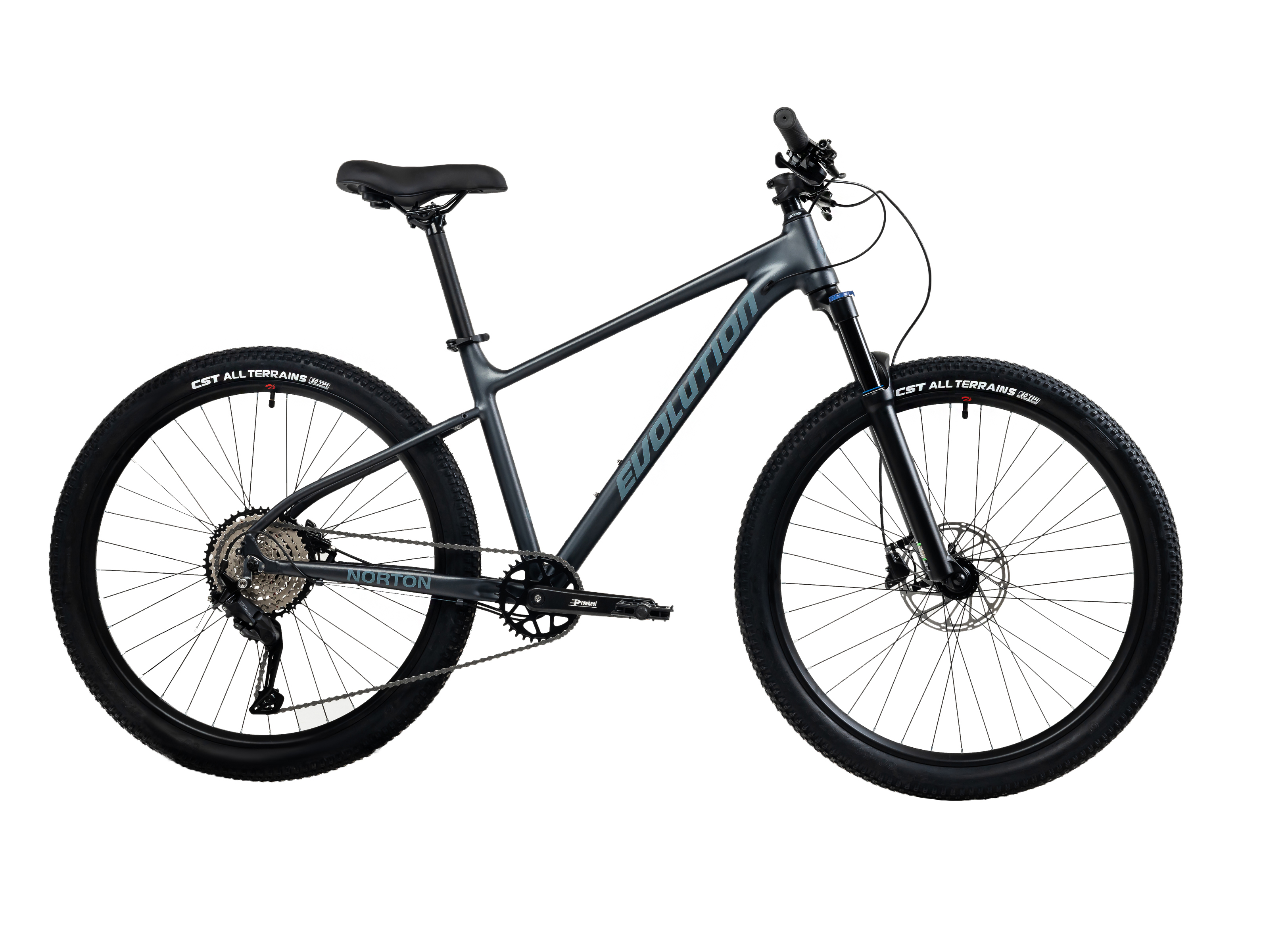 EVOLUTION Велосипед 27.5" EVOLUTION NORTON HD, 17", алюм, 9 ск, HLO, черный титан матовый, 2026
