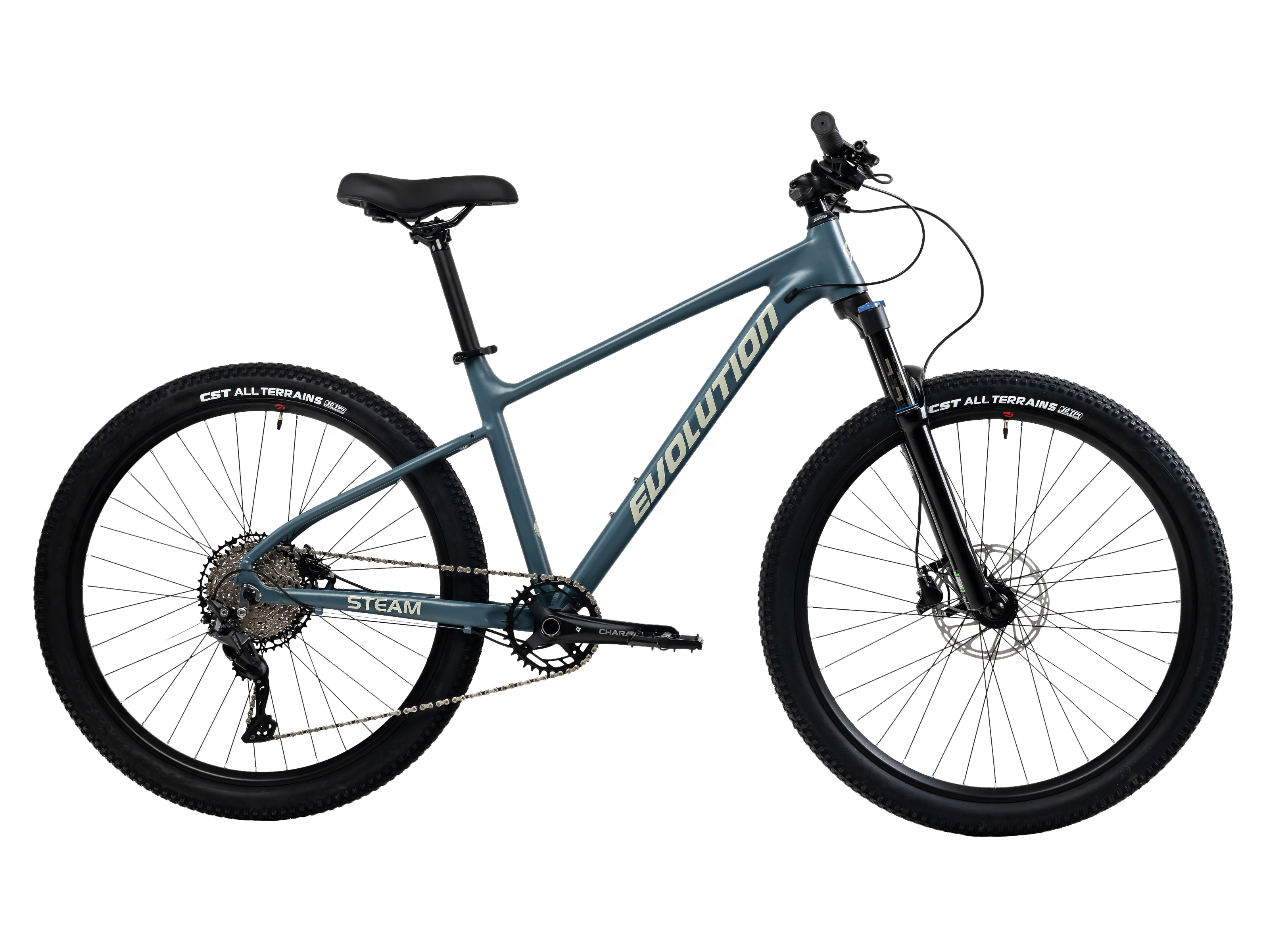 EVOLUTION Велосипед 27.5" EVOLUTION STEAM HD, 17", алюм, 10 ск, Air, серый сапфир матовый, 2026