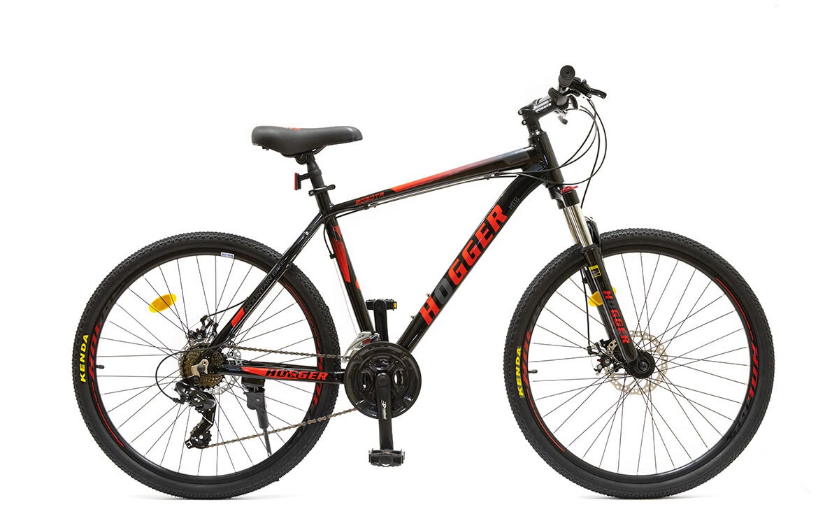 HOGGER Велосипед 26" HOGGER BOGOTA MD, 19", алюм, 21 ск, MLO, черно-красный металлик, 2025