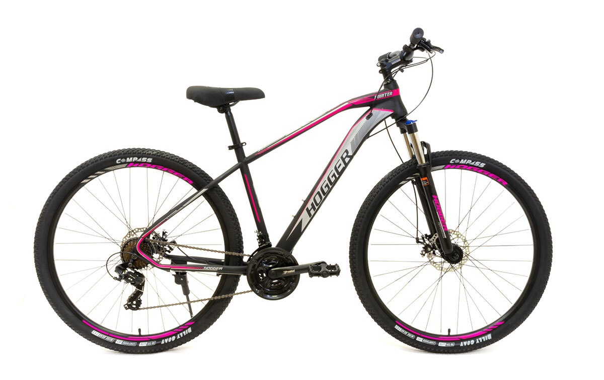 HOGGER Велосипед 29" HOGGER POINTER MD, 19", сталь, 7 ск, MLO, черно-пурпурный матовый, L-twoo, 2026