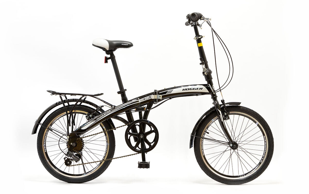 HOGGER Велосипед 20" HOGGER FLEX V, сталь, 7 ск, rigid fork, черный металлик, 2025