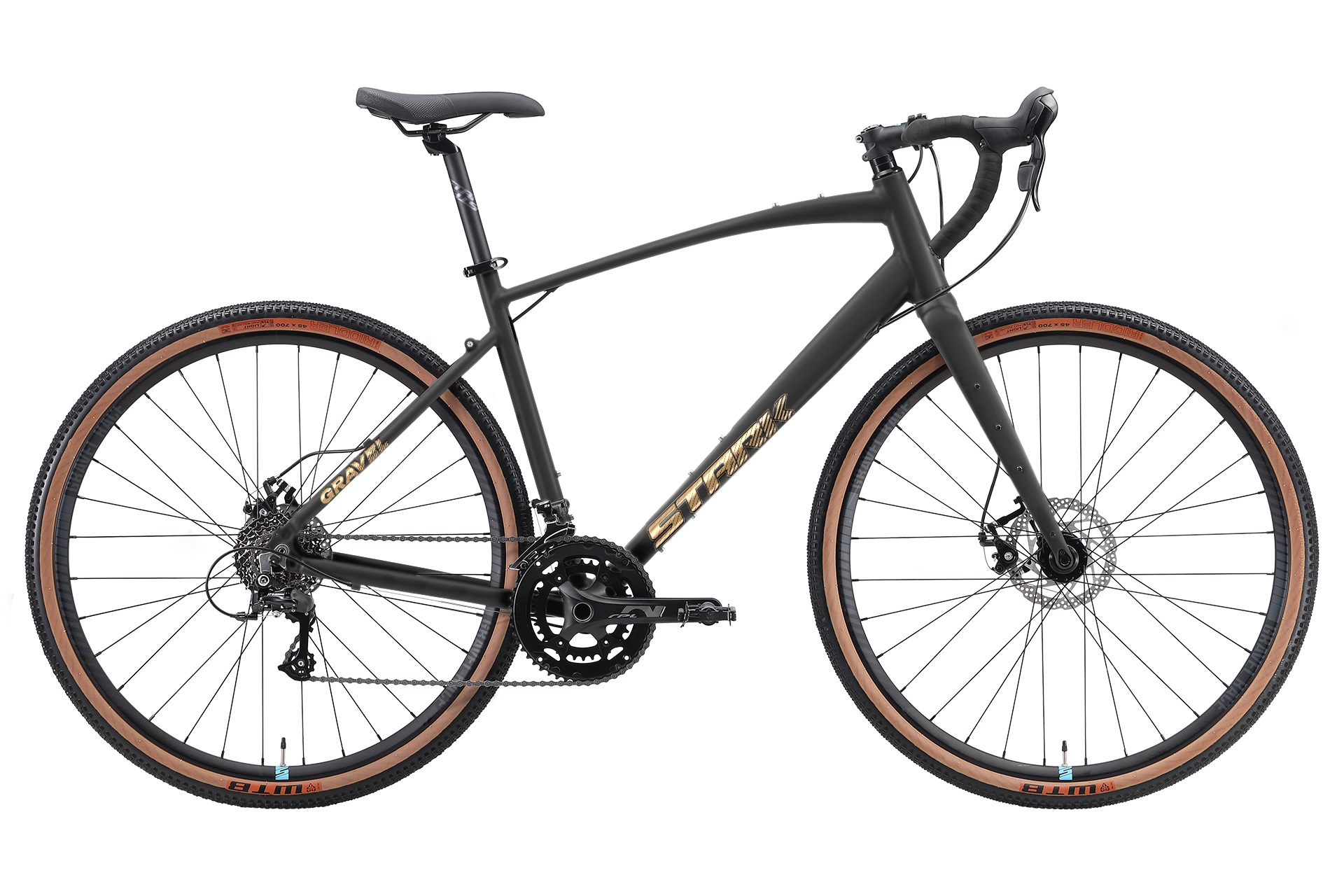 STARK Велосипед Stark'25 Gravel 700.2 D черный матовый/песочный M/56