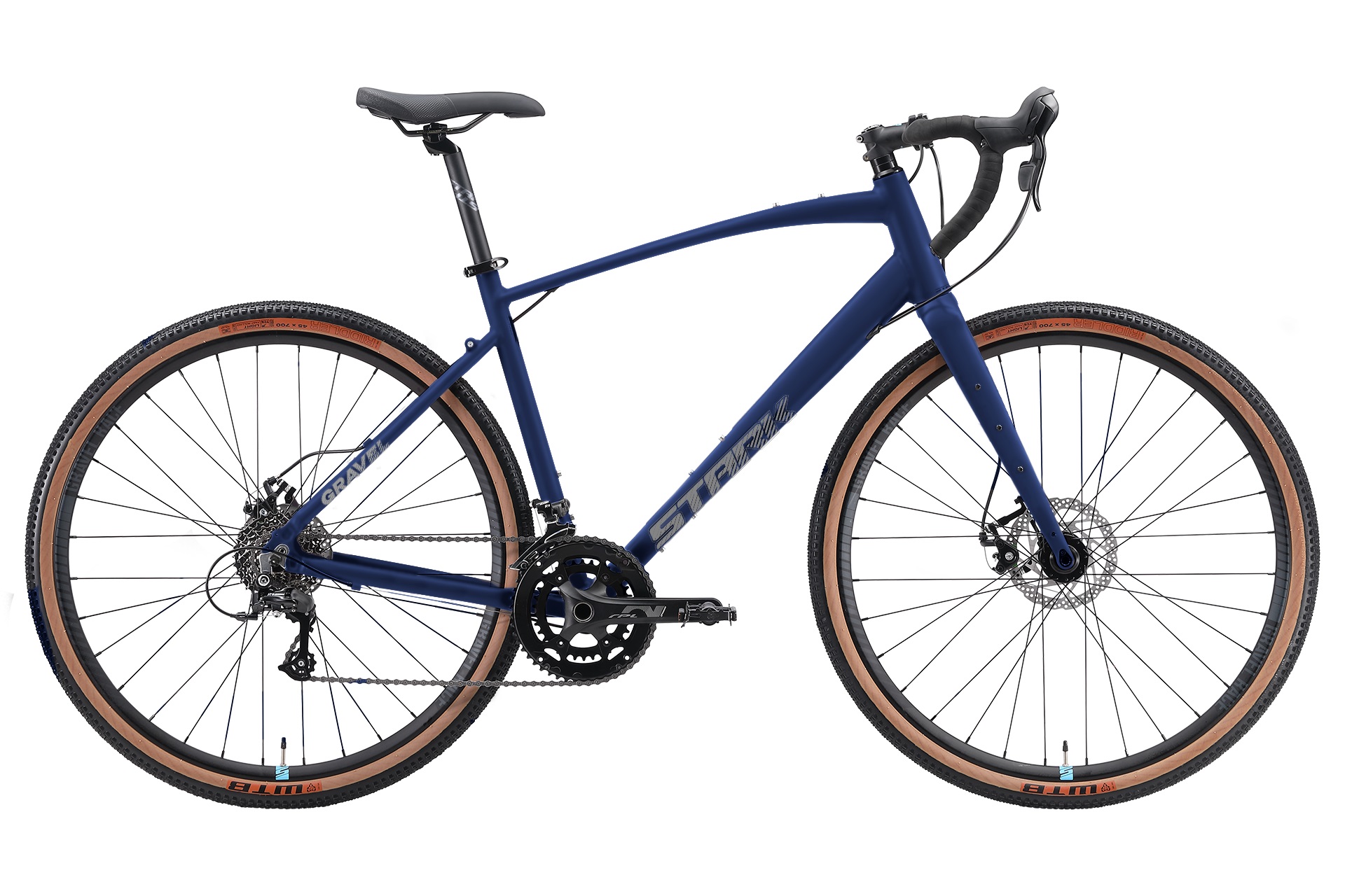 STARK Велосипед Stark'25 Gravel 700.3 D грозовой матовый/сине-серый M/L 58