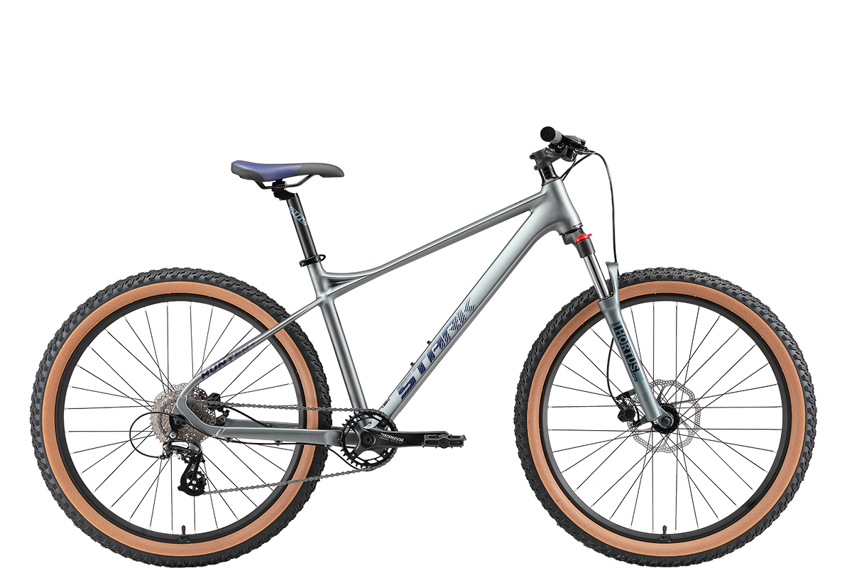 STARK Велосипед Stark'25 Hunter 27.2 + HD графит матовый/темно-синий M/17.5"