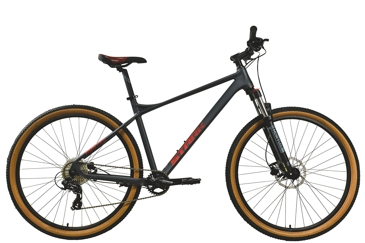 STARK Велосипед Stark'25 Hunter 29.1 HD антрацит матовый/красный M/17.5"