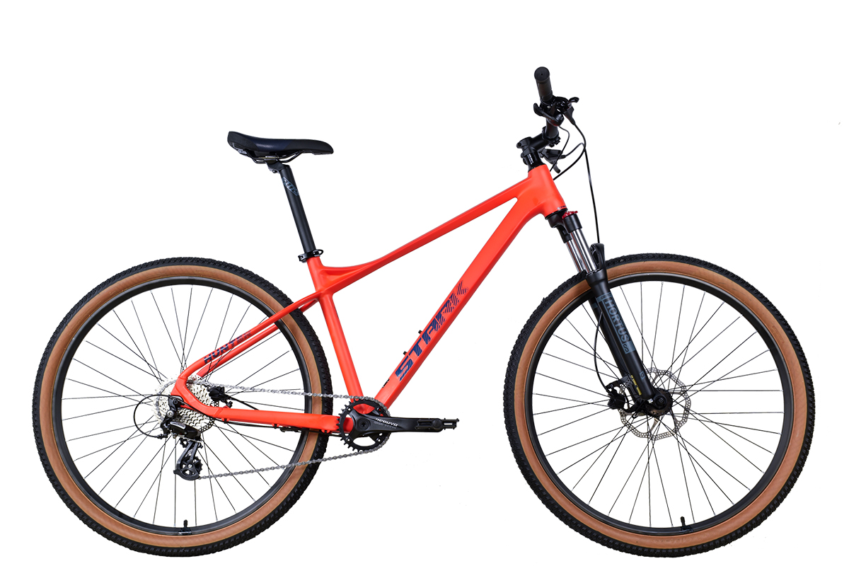 STARK Велосипед Stark'25 Hunter 29.2 HD оранжевый матовый/грозовой S/16"