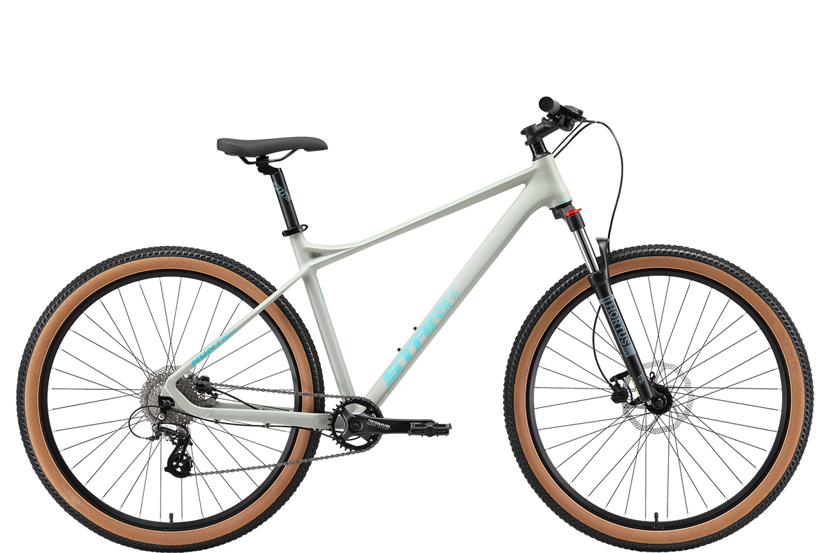 STARK Велосипед Stark'25 Hunter 29.2 HD серый матовый/зеленый L/19"