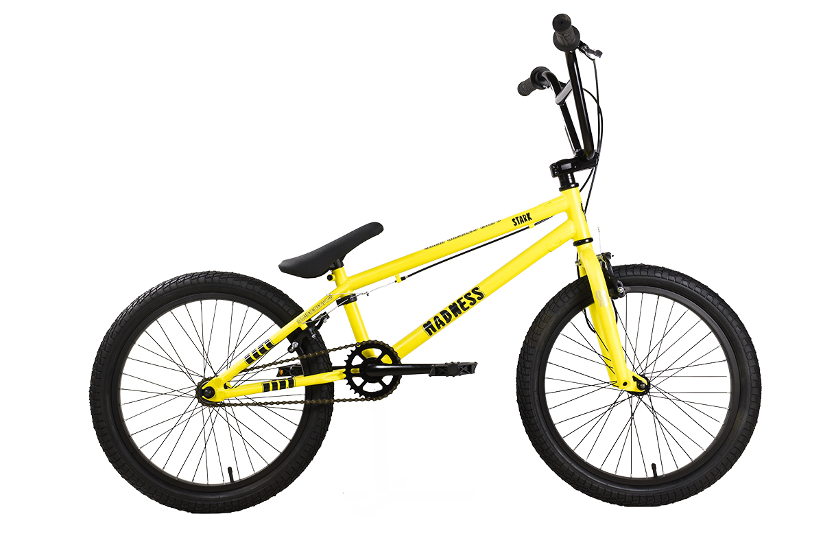 STARK Велосипед Stark'25 Madness BMX 1 лимонный/черный/черный