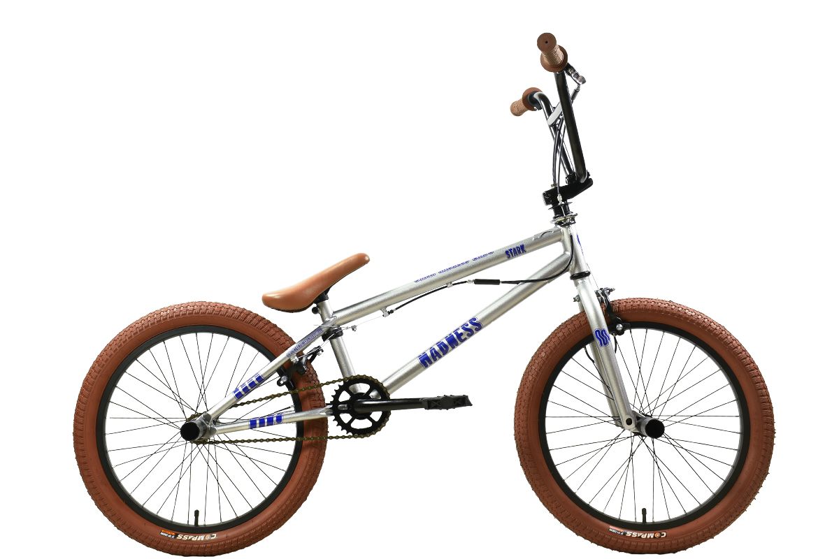 STARK Велосипед Stark'25 Madness BMX 2 серебристый/фиолетовый/песочный