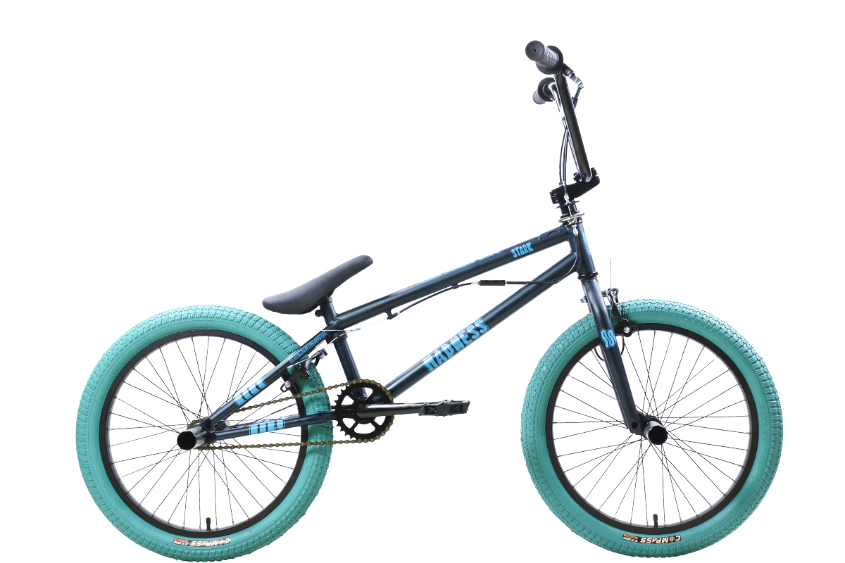 STARK Велосипед Stark'25 Madness BMX 2 темно-еловый матовый/голубой/голубой