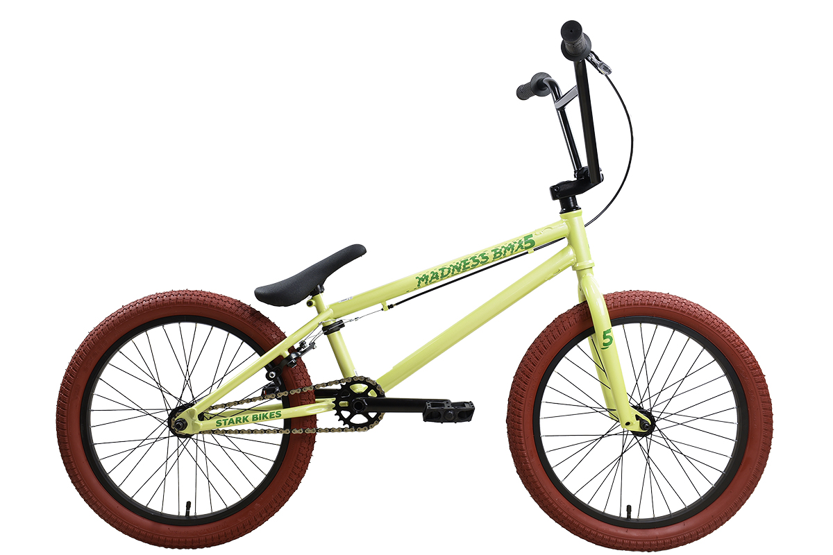 STARK Велосипед Stark'25 Madness BMX 5 оливковый/зеленый/коричневый