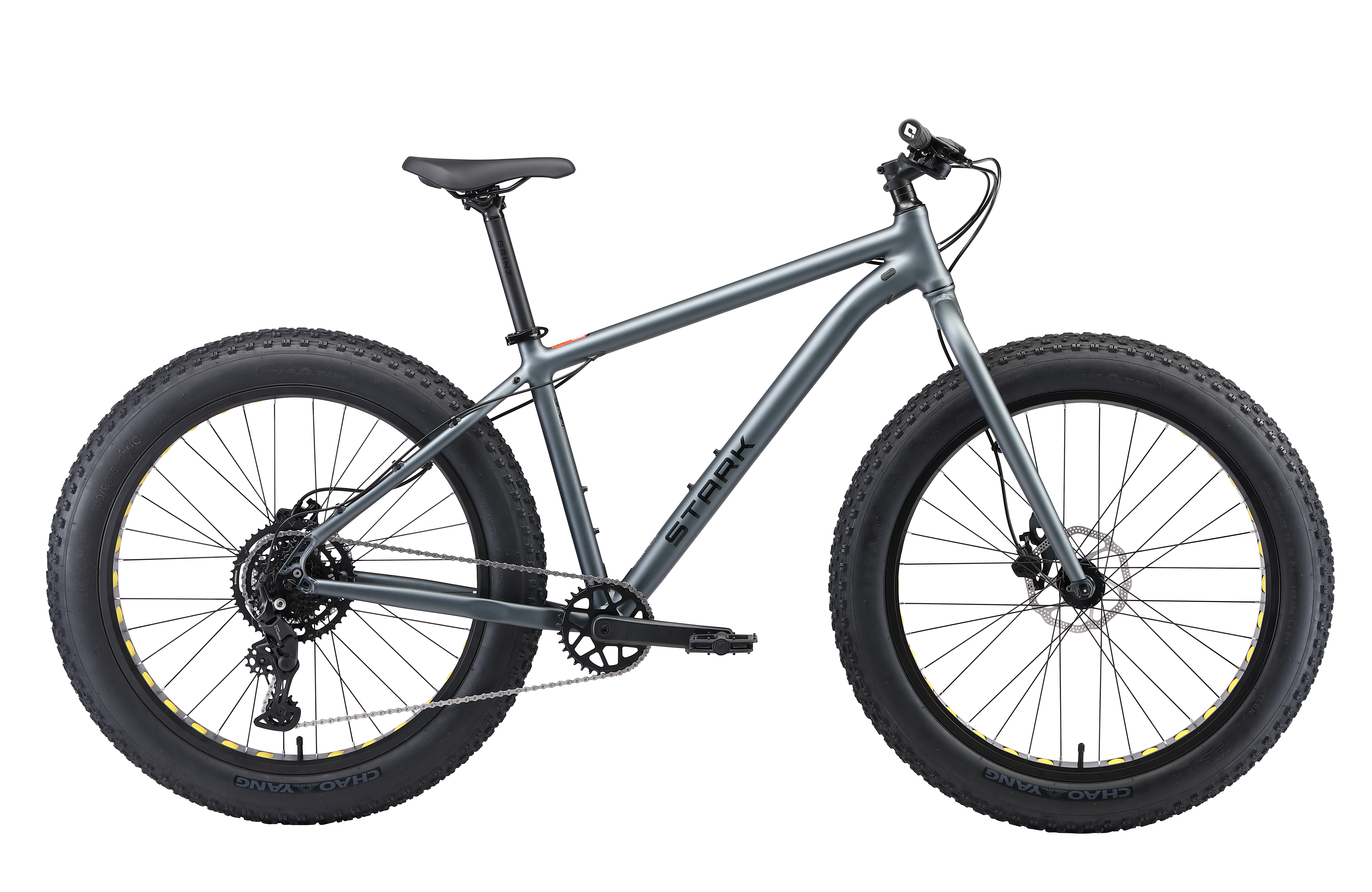 STARK Велосипед Stark'26 Fat 26.3 HD темно-серый матовый/черный 17.5" M