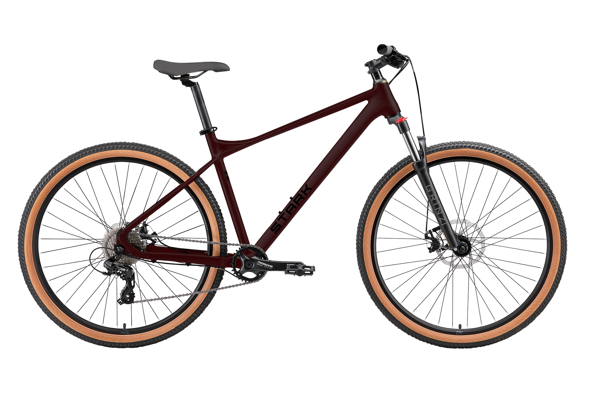 STARK Велосипед Stark'26 Hunter 27.2 HD бордо матовый/черный 17.5" M