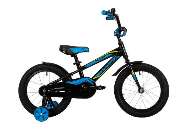 NOVATRACK Велосипед NOVATRACK 16" DODGER алюм.,чёрный, тормоз нож, короткие крылья, полная защита цепи