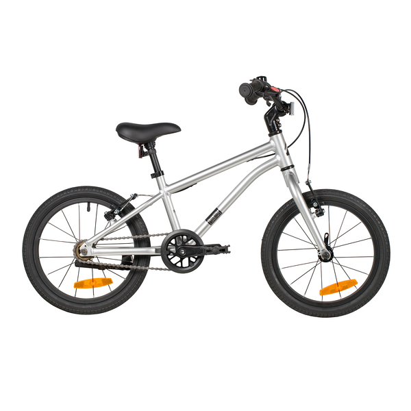 NOVATRACK Велосипед NOVATRACK 16" PHANTOM, алюминий, серебристый, защита цепи, тормоз V-Brake