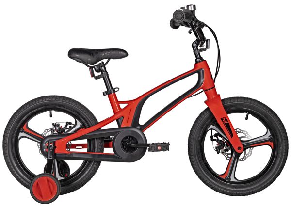 NOVATRACK Велосипед NOVATRACK 16" FLIGHT PRO. Магний-алюм.рама, красный, полная защ.цепи, Дисковый тормоз, маг
