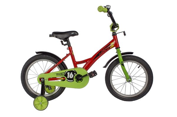 NOVATRACK Велосипед NOVATRACK 16" STRIKE красный, тормоз нож, крылья корот, полная защита цепи
