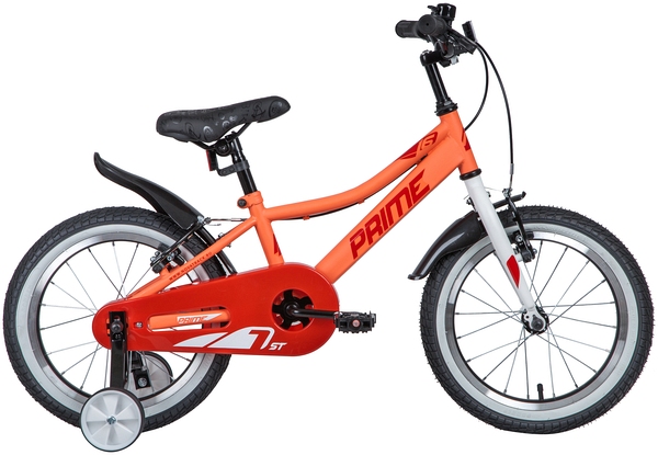 NOVATRACK Велосипед NOVATRACK 16" PRIME сталь, терракот, полная защита цепи, торм V-brake, короткие крылья