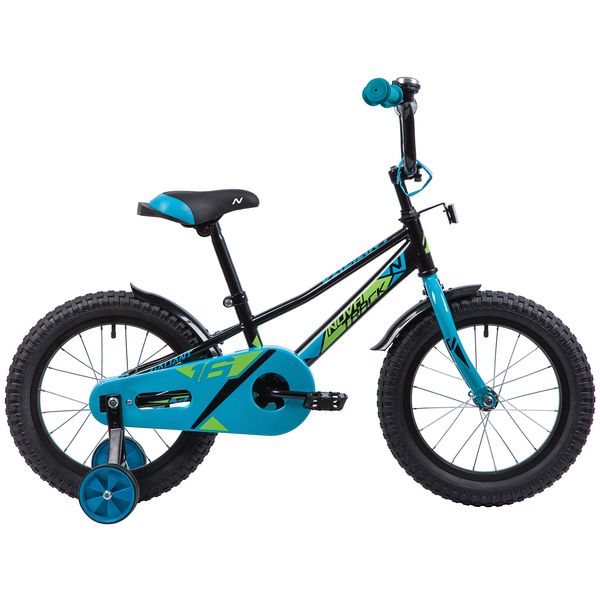 NOVATRACK Велосипед NOVATRACK 16", VALIANT, черный, полная защита цепи, тормоз нож, короткие крылья, нет багаж