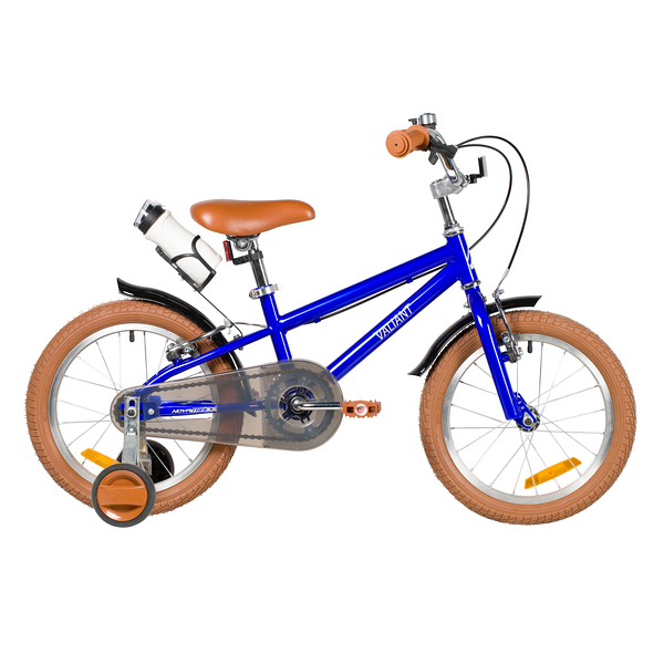 NOVATRACK Велосипед NOVATRACK 18" VALIANT, сталь, тёмно-синий, полная защита цепи, ручной передний и задний то