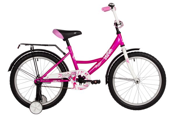 NOVATRACK Велосипед NOVATRACK 20" VECTOR фуксия, тормоз нож, крылья, багажник, защита цепи