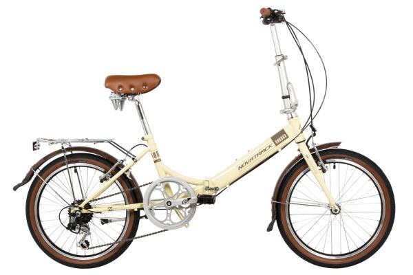 NOVATRACK Велосипед NOVATRACK 20" складной, AURORA, бежевый, Shimano 6 speed, TY21/TS38/SG-6SI