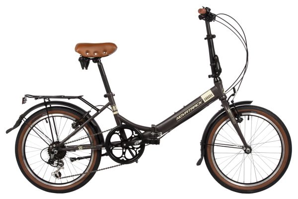 NOVATRACK Велосипед NOVATRACK 20" складной, AURORA, коричневый, Shimano 6 speed, TY21/TS38/SG-6SI