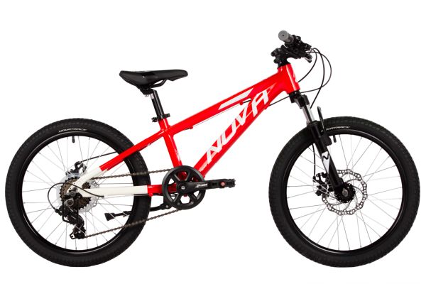 NOVATRACK Велосипед NOVATRACK 20" EXTREME, красный, алюм., 7 скор., Shimano/Microshift диск.тормоз STG