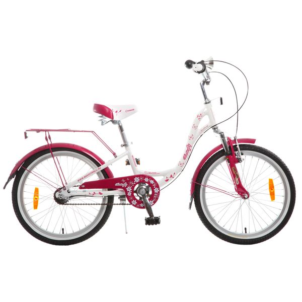 NOVATRACK Велосипед NOVATRACK 20", BUTTERFLY, белый-бордовый, алюм., Shimano NEXUS 3 ско #098617