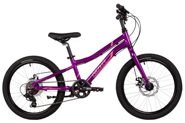 NOVATRACK Велосипед NOVATRACK 20" NOVARA, алюм., фиолетовый, 6-скор, Shimano/Microshift диск.тормоз STG