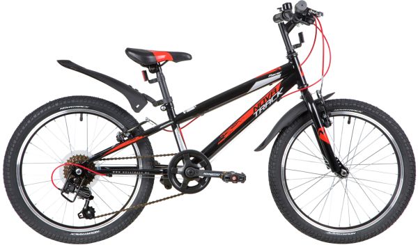 NOVATRACK Велосипед NOVATRACK 20" RACER, черный, сталь, 6 скор., Microshift TS38-6/Shimano, V-Brake