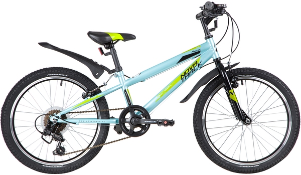 NOVATRACK Велосипед NOVATRACK 20" RACER, голубой, сталь, 6 скор., Microshift TS38-6/Shimano, V-Brake
