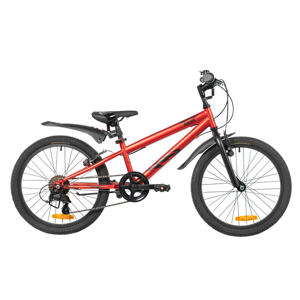NOVATRACK Велосипед NOVATRACK 20" RACER красный, стальная рама, 6 скор., Microshift MS21/Microshift TS38, V-
