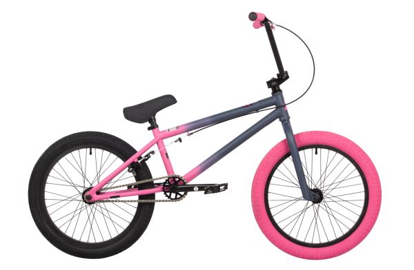 NOVATRACK Велосипед NOVATRACK 20" BMX JUPITER тёмно серо-розовый, сталь , рама 20", U-BRAKE
