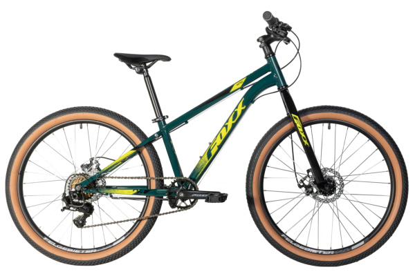 FOXX Велосипед FOXX 24" AZTEC JR зеленый, сталь, размер 12"