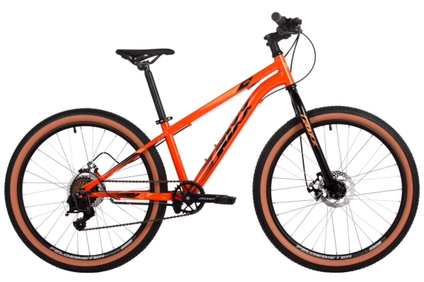FOXX Велосипед FOXX 24" AZTEC JR оранжевый, сталь, размер 12"
