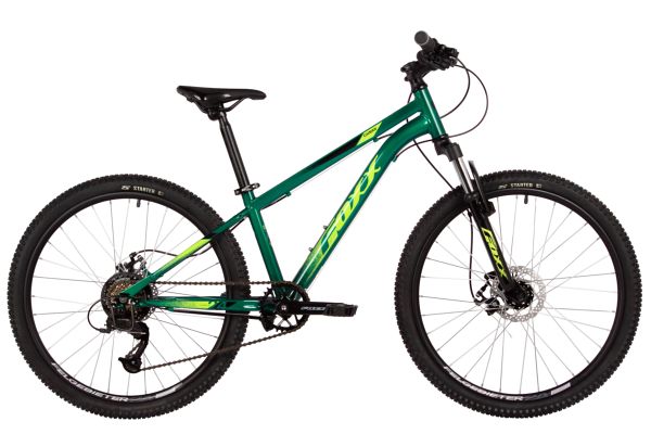 FOXX Велосипед FOXX 24" CAIMAN JR зеленый, сталь, размер 12"