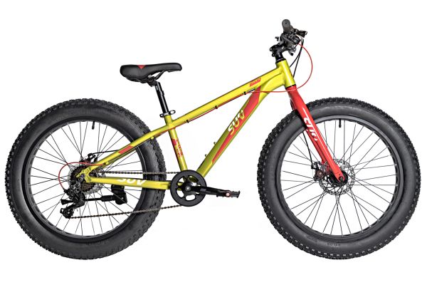 NOVATRACK Велосипед NOVATRACK FATBIKE 24" SUV алюм.рама 13, зеленый, 7-скор, TY200/TS38, диск.торм.STG