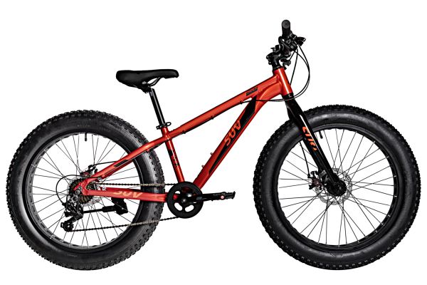 NOVATRACK Велосипед NOVATRACK FATBIKE 24" SUV алюм.рама 13, терракот., 7-скор,TY200/TS38, диск.торм.STG