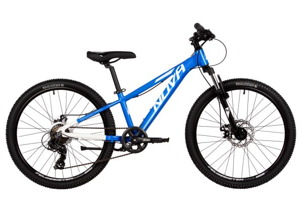 NOVATRACK Велосипед NOVATRACK 24" EXTREME, алюм.рама 11", синий, 7-скор, TY200/EF41/TZ500, диск.торм.STG