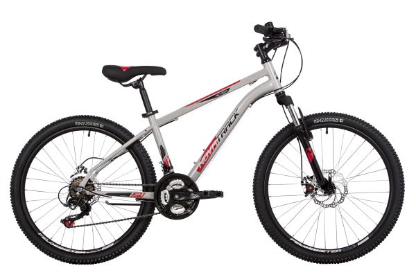 NOVATRACK Велосипед NOVATRACK 24" ACTION сталь 14'', серый, 18 скор.TZ500/TS-38/TZ500/SG-6S, диск.торм STG
