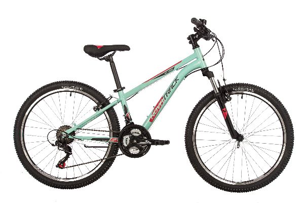 NOVATRACK Велосипед NOVATRACK 24" ACTION сталь 12'', бирюзовый, 18 скор. TZ500/TS-38/TZ500/SG-6S, V-brake