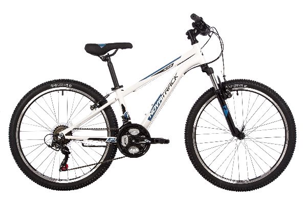 NOVATRACK Велосипед NOVATRACK 24" ACTION сталь 12'', белый, 18 скор.TZ500/TS-38/TZ500/SG-6S, V-brake