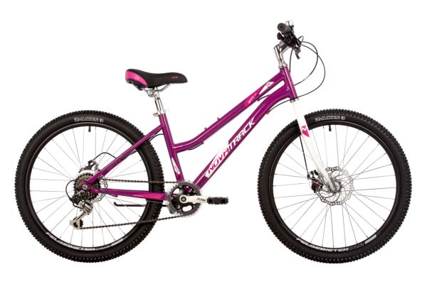 NOVATRACK Велосипед NOVATRACK 24" JENNY сталь 12'', пурпурный, 6 скор. TZ500/TS-38/TZ500/SG-6S, диск.торм STG