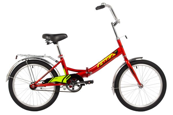 FOXX Велосипед FOXX 20" складной, SHIFT, красный, тормоз нож, двойной обод, багажник