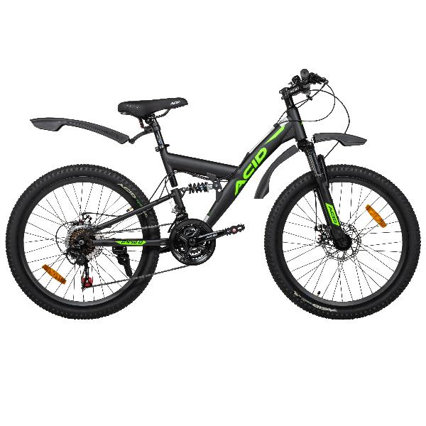 ACID Велосипед 24" ACID F 440 D Black Flat/Neon Green 2026