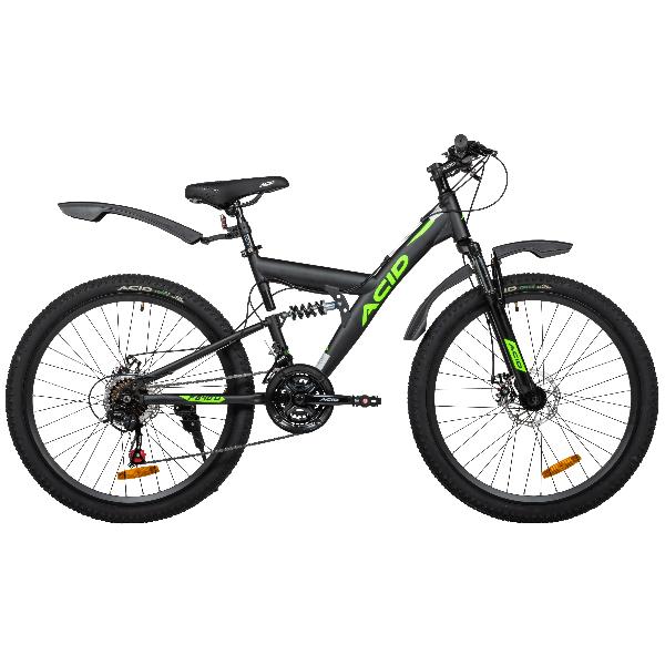 ACID Велосипед 26" ACID F 640 D Black Flat/Neon Green 2026