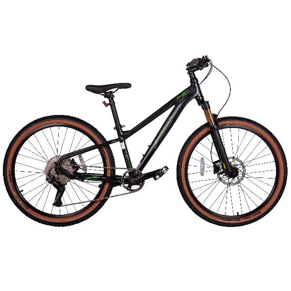 ACID Велосипед 26" ACID Pro R-Six Black-flat/Neon-green Oil Fork (groupsets Shimano Deore)