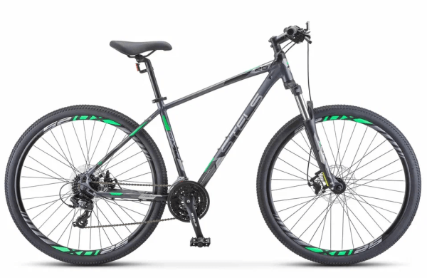 STELS Велосипед Stels Navigator 930 MD V010 Антрацитовый/Зеленый 29Ø (м) (LU091698)